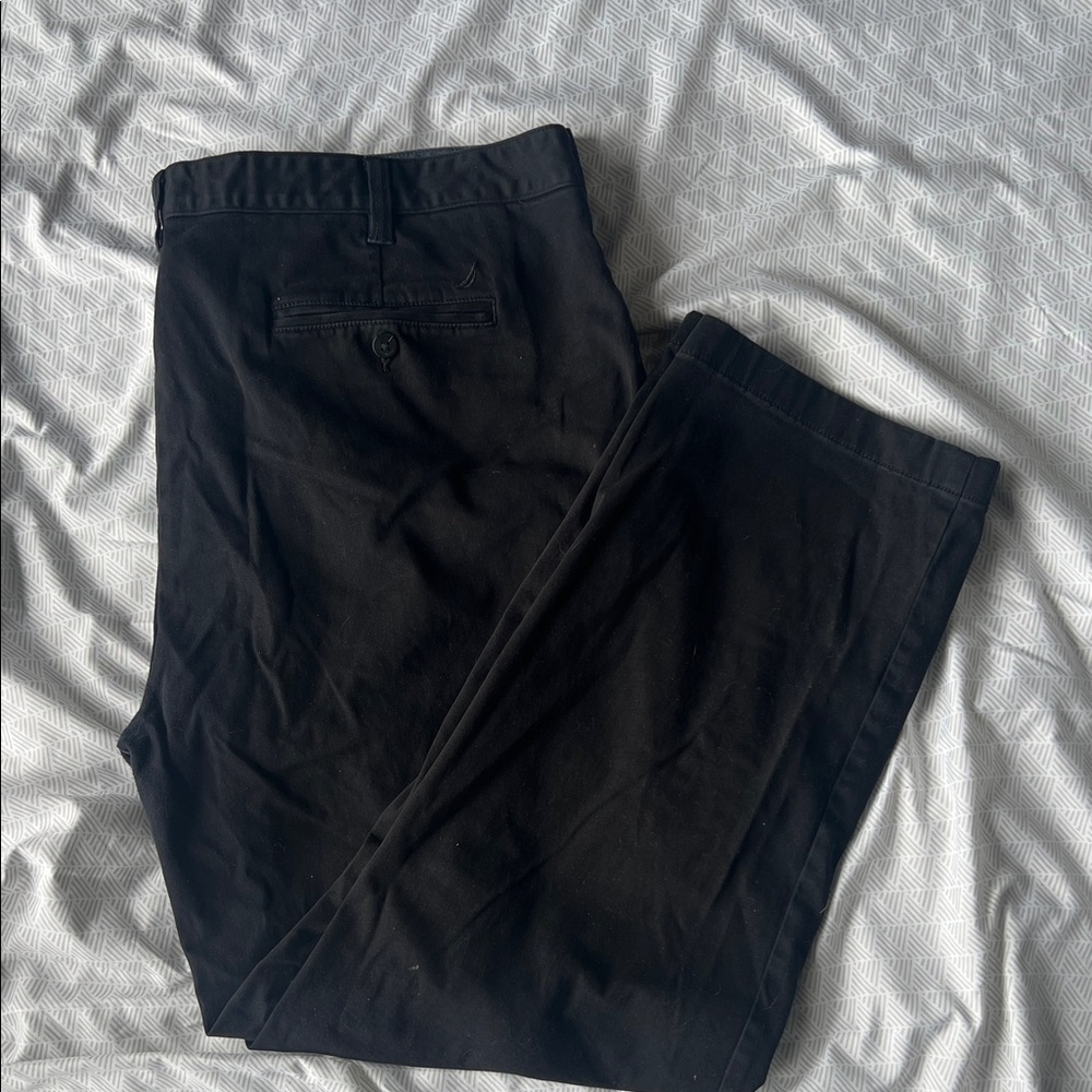 Nautica Men's Black Chinos